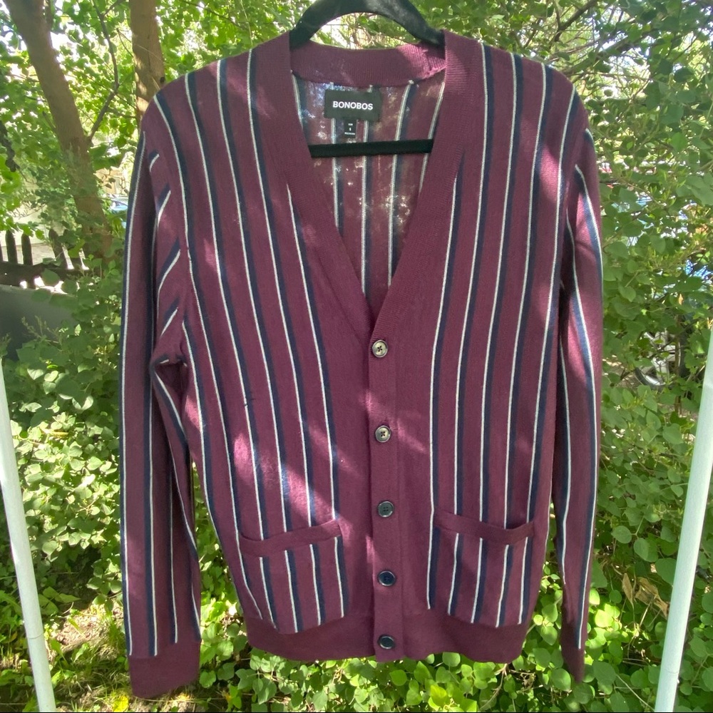 Burgundy cardigan